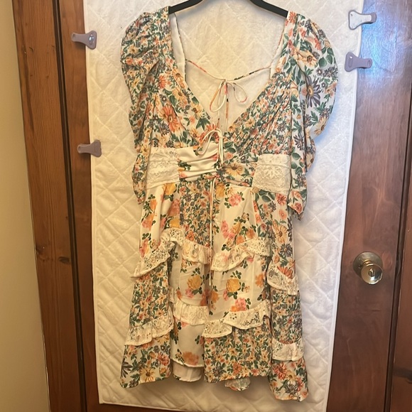 For Love & Lemons Rosalyn Mini Floral Dress - Picture 4 of 10